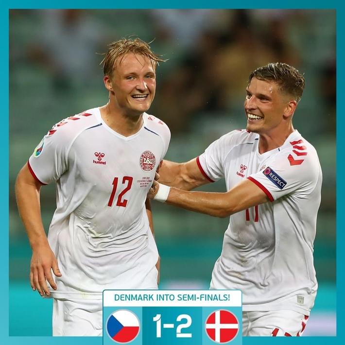 关于丹麦击败阿根廷，挺进欧洲杯四强的信息